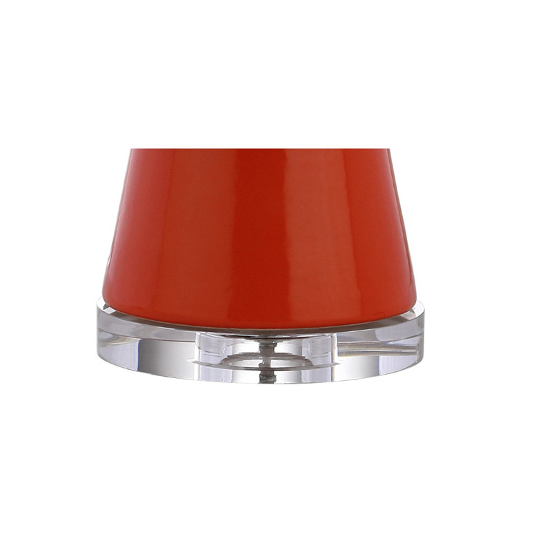 Claunch Ceramic Table Lamp, Coral