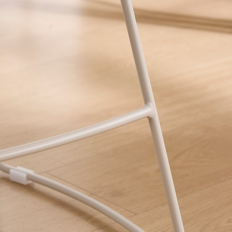 Tabouret de comptoir Saddle, Crème, Beige