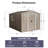 8Ft X 10Ft Outdoor Metal Storage Shed With Metal Foundation,With Window,Grey-123951084-123951087
