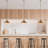 Elegant Gold Chandelier, Adjustable Height 10.6 x 7.9 inches | Metal Body, Diameter: 13.8 inches, Height: 10.6 - 49.6 inches | Suitable for E27 Bulb (Max 40W, Not Included) | Stylish Lighting Fixture for Home & Office Decor
