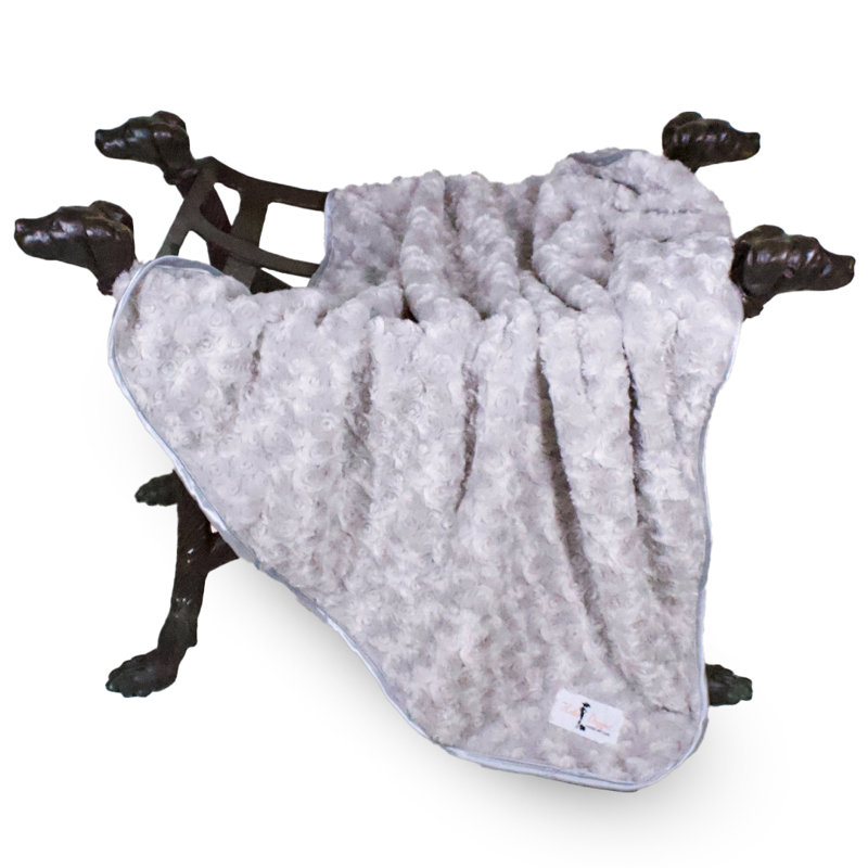Couverture pour chien Rosebud, 34 po x 29 po, Gris