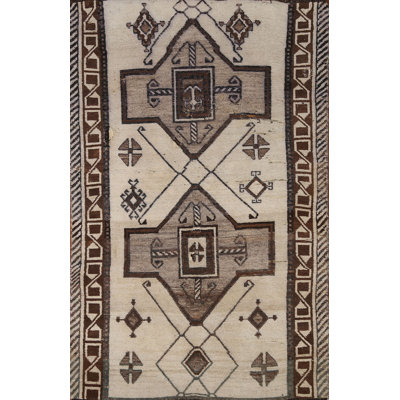 Tapis tribal en laine Gabbeh 3 x 5