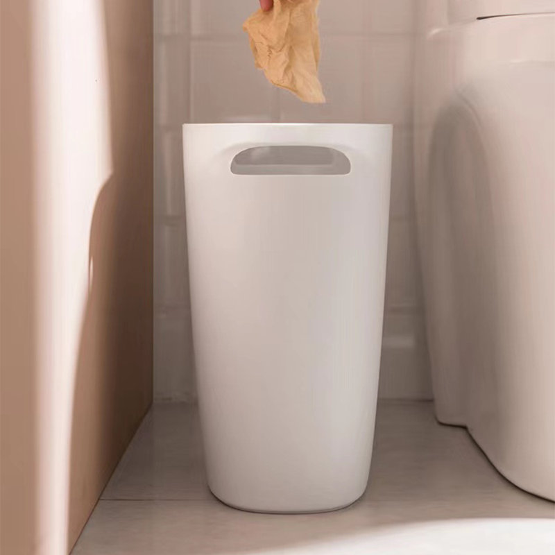 Poubelle en plastique 5 gallons, Blanc