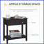 Table basse étroite de salon foncé par HOMcom - Flip Top & amp; Rangement peu encombrant