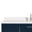 61'' Single Bathroom Vanity with White Quartz Top-59693547