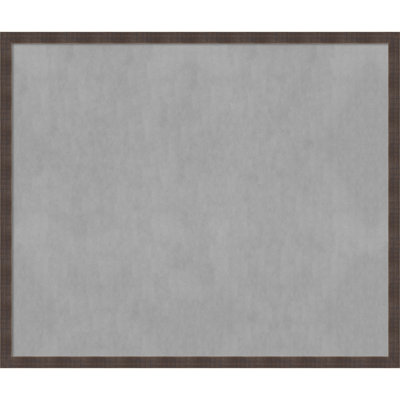 Magnetic Solid Wood Framed Metal Bulletin Board