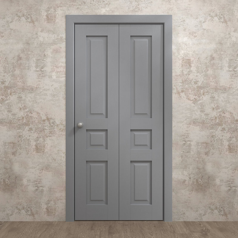 Portes coulissantes pliantes pour garde-robe | Ego 5012 | Ensemble de quincaillerie pour moulures robustes | Portes de garde-robe de chambre en bois massif