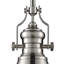 Mini-luminaire suspendu 1 lumière de 7,5 po Chadwick - nickel satiné