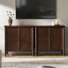 Armoire incurvée de rangement transitionnelle à 2 portes de l 32 po Lucious