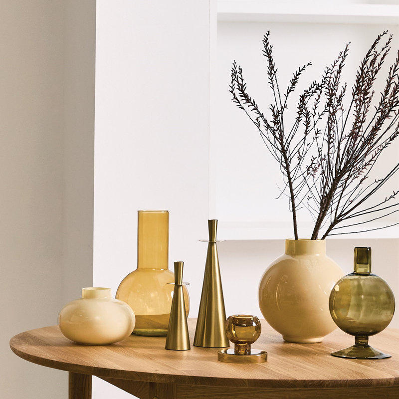 Clarabelle 12.2'' Glass Table Vase