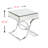 Skakke Mirrored Glass Top End Table-1581580673