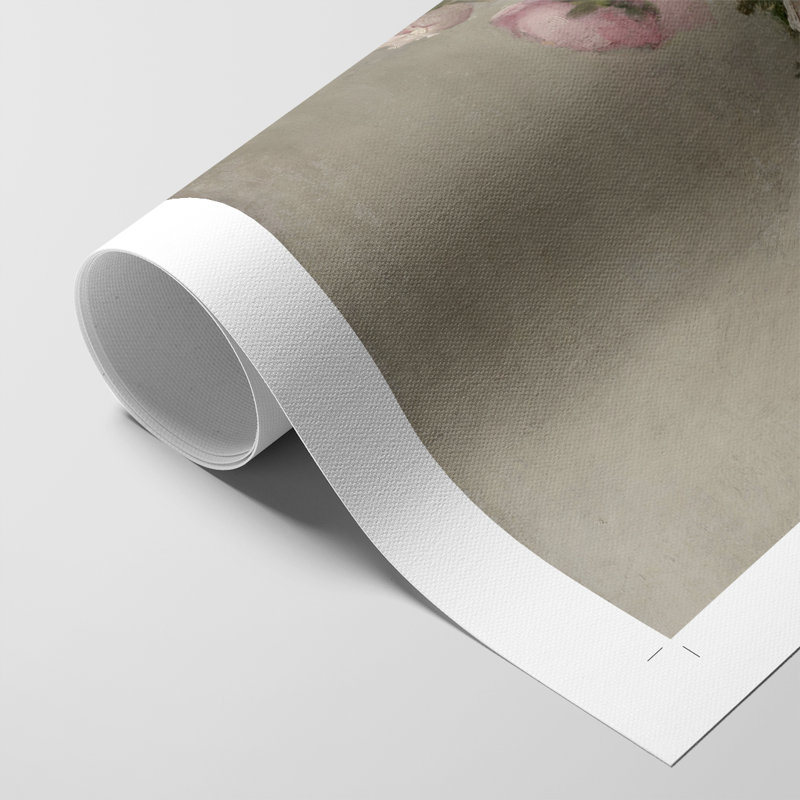 Imprimé floral rétro CXII - impression sur toile seulement - non encadrée, H 36 po x l 24 po