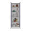 Armoire polyvalente avec cinq tablettes et portes de rangement pour la cuisine et la maison ARIZona CITY, blanc Kronos et bleu Kronos