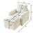 Classic Corduroy Chaise Lounge, Comfy Sofa Chaise Couch Chair, Upholstered Accent Chair With Ottoman For Living Room-1095664575