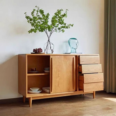 Buffet simple en bois massif avec rangement