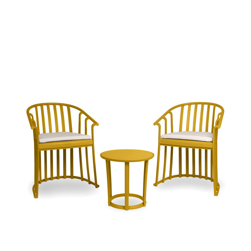 Raff - 3 Piece Conversation Set - with Cushions,  Tuscan