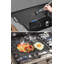 Plaque chauffante réversible en fonte 13 x 8,25 po - Double face pour cuisinières à double brûleur et camping d'extérieur, compatible avec gril au gaz