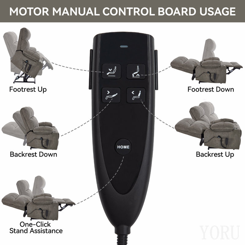 Fauteuil inclinable électrique à double moteur en chenille brun jusqu'à 350 lb, mécanisme de mouvement robuste avec massage par vibration à 8 points et chauffage lombaire, deux porte-gobelets