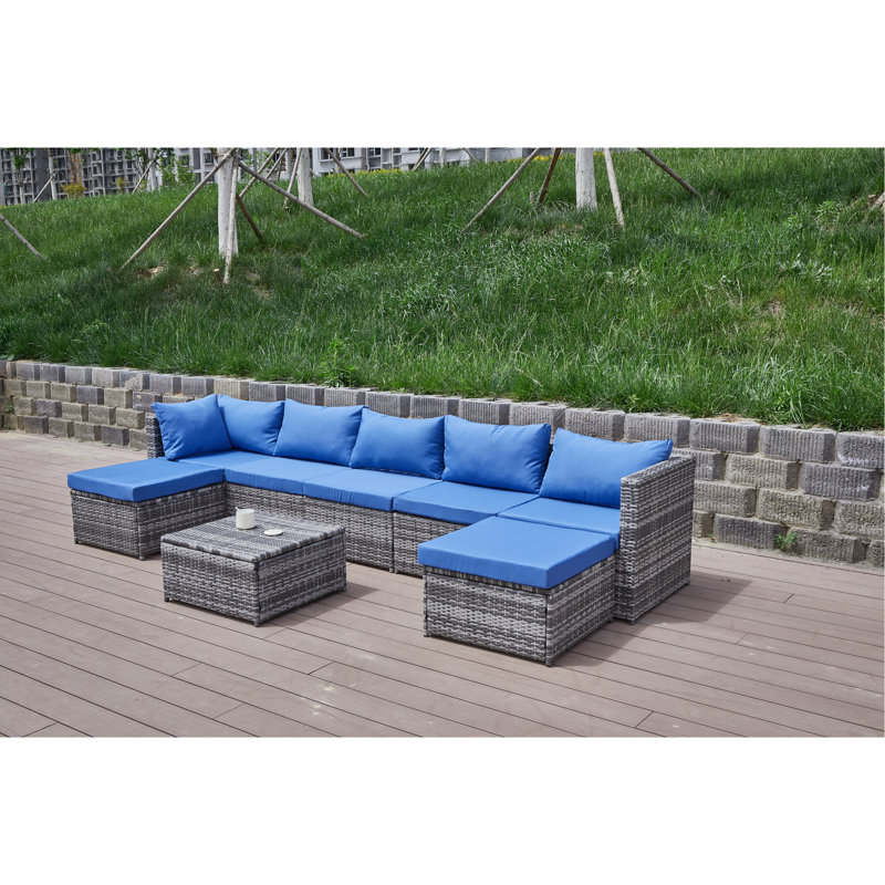 Patio Sofa With Cushions
