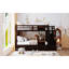 Lit superposé avec lit gigogne et 3 escaliers de rangement-218348910