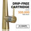 Robinet de cuisine rétractable à poignée simple Topcraft-129441267
