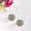 Agate Malachite Vegan Leather Round Coasters-1381110171
