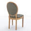 Chaise de salle à manger de style français avec garniture cloutée-414863258