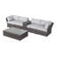 Elodie Wicker Fully Assembled 4 - Person Seating Group with Cushions
