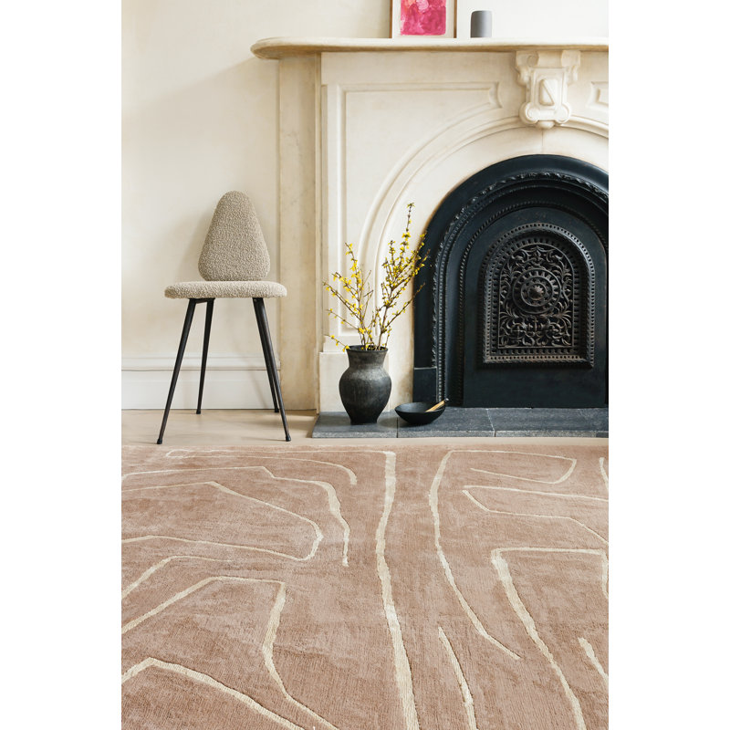 Kelly Wearstler Tableau Salmon Area Rug, Rectangle 12' x 16'
