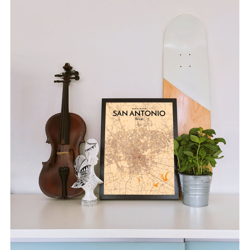 San Antonio - No Frame Print, 70.1cm H x 50cm W x 0.1cm D