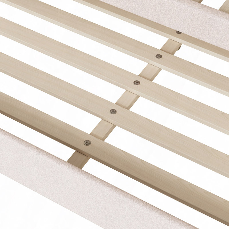 Lit de jour Teddy, Beige, Lit simple