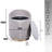 Two-Toned Ottoman With Storage Or Vanity Stool