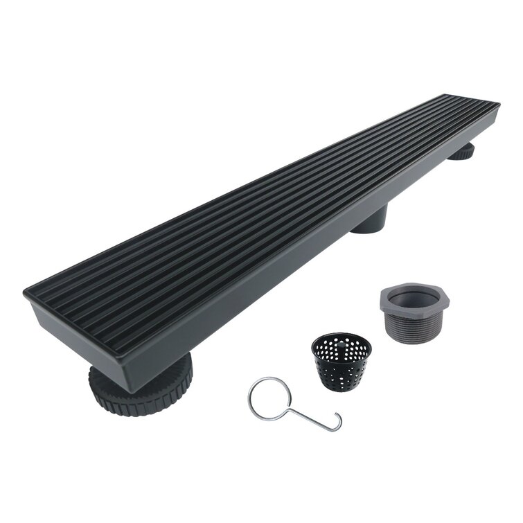 28'' W Linear Grid Shower Drain