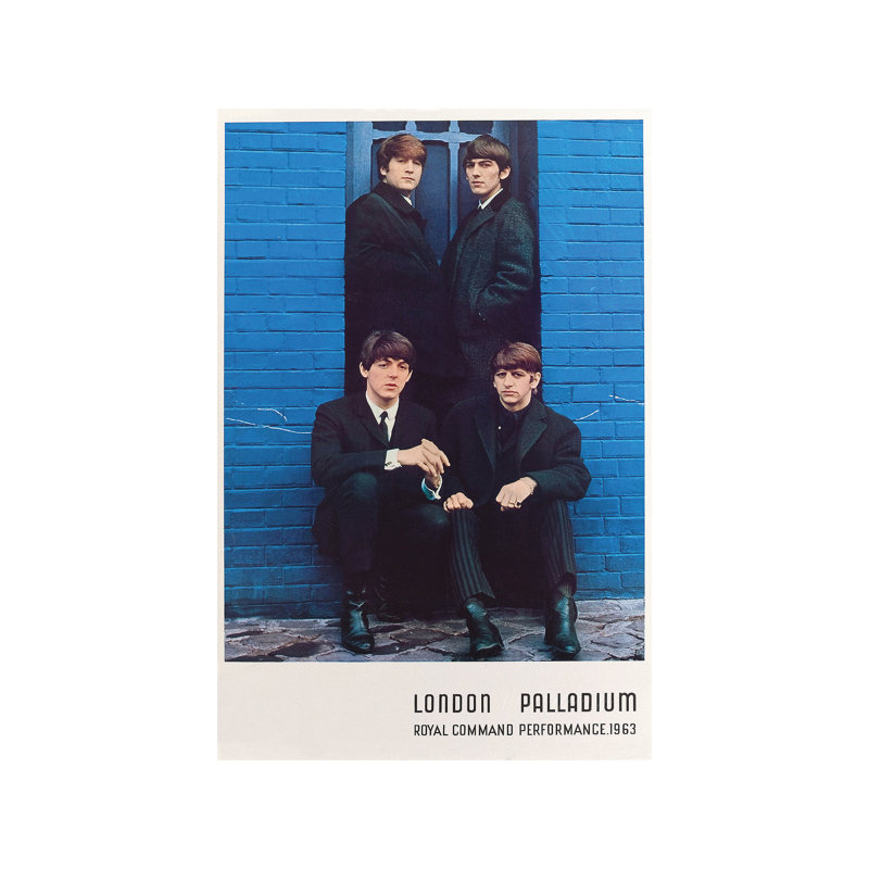 The Beatles 1963 Royal Command Performance Promotional Poster by Radio Days - Wrapped Canvas Print