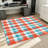 Large Area Rug, Plaid Pattern Floor Mat, Soft Plush Stain Resistant Non-Slip Machine Washable Shag, Indoor for Living Room, Bedroom, Entryway, Home Office and Dining Spaces-129764648