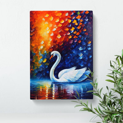 Swan Portrait No.1 - Wrapped Canvas Print