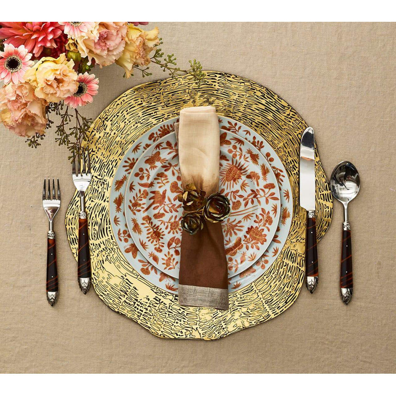 Dip Dye Linen Napkin, Natural/Gray