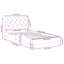 Structure de lit vidaXL sans matelas Piran gris foncé 100 x 190 cm velours-528764692-528764715