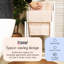Froppi Bamboo Free Standing Towel Rack White Wooden Towel Holder with 3 Golden Bars L42 W24 H81.5 cm
