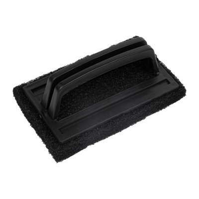 Restaurantware-RW Clean 6 Inch x 3.5 Inch x 5.4 Inch Scouring Pads, 1 With Handle Scrub Pads - Non Abrasive, Heavy Duty, Black Nylon Scrub Pads For Cleaning, For Cleaning Or Scrubbing,