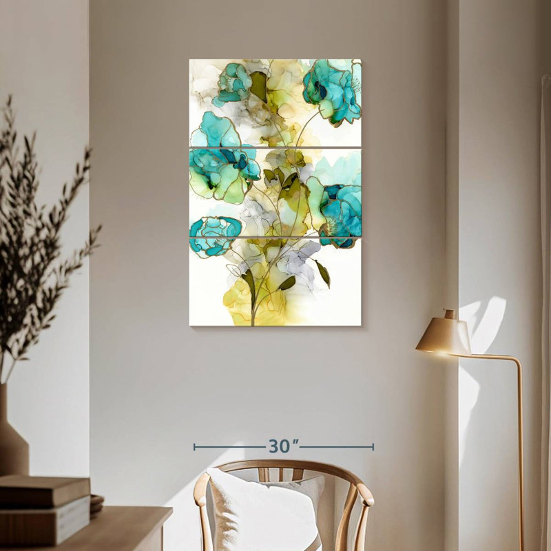 Avery Flower Facets II, 57" H x 36" W