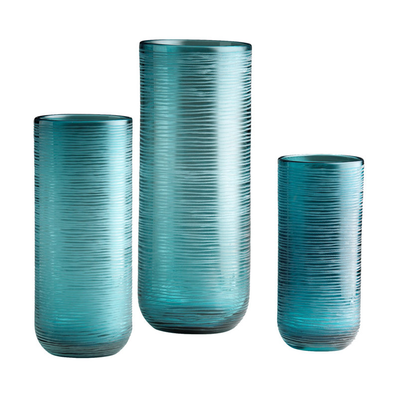 Libra Glass Table Vase, 14.5" H x 5.5" W x 5.5" D	