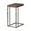 Expandable End Table with Weathered Grey Top, Perfect for Modern and Classic Living Spaces