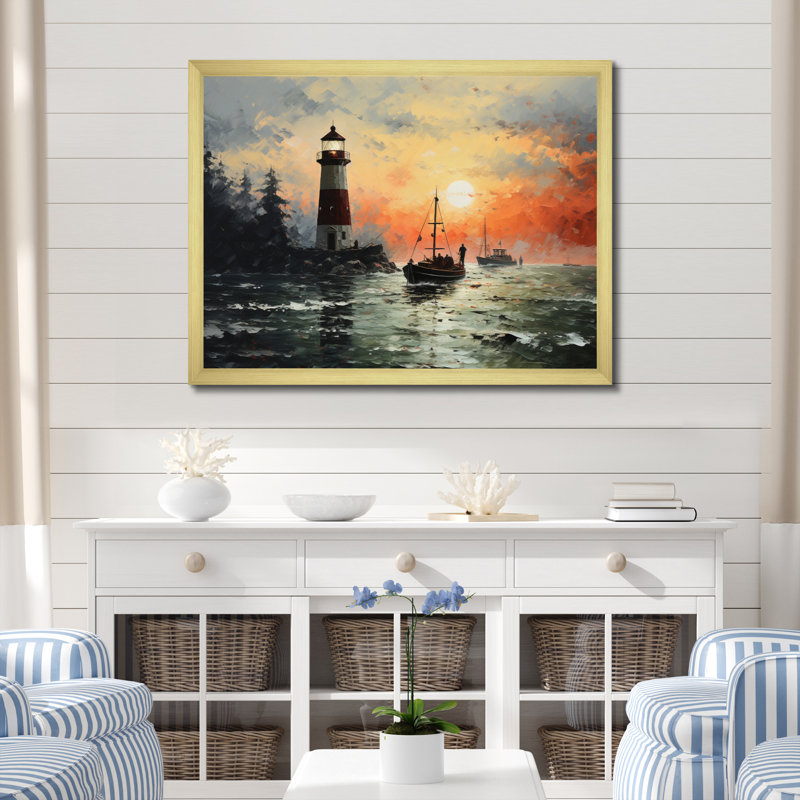 Port Pointillism - impression, 34" H x 44" W, Silver Picture Framed