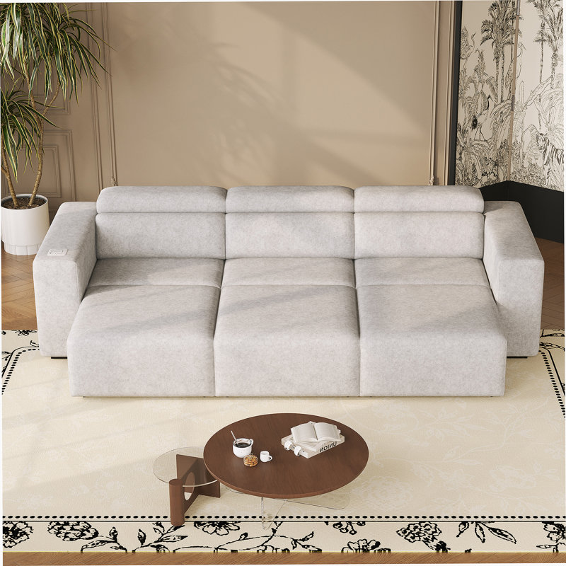 Chariot de rangement Datto, Beige