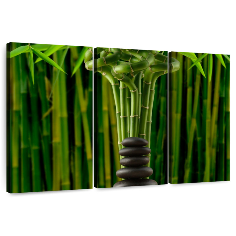 Harnek Zen Spiral Bamboo, 48" H x 74" W