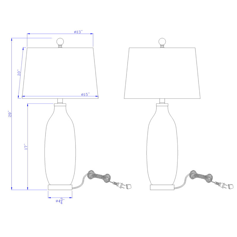 Alvesta Glass Table Lamp