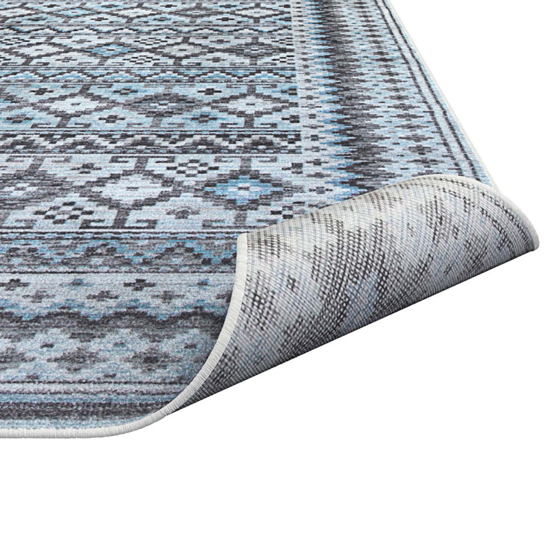 Khalif Viscose Southwestern Rug, Rectangle 5'3" x 7'6"
