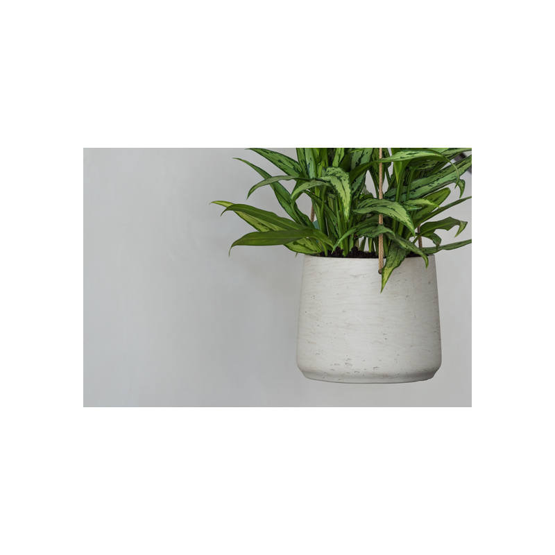 Gray Fiberstone Hanging Pot, Gray, 7" W x 7" D x 7" H