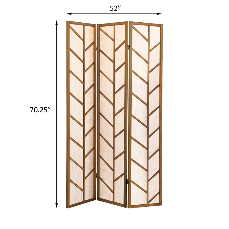 Walnut And Linen Screen - Transform Your Interior With Rustic Charm Jute 3 Elevate Design